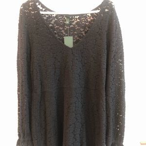 Pretty Black dress with flowers prints